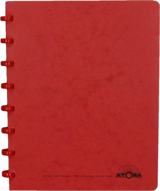 Atoma schrift, ft A5, 144 bladzijden, commercieel geruit, rood - OfficeTown