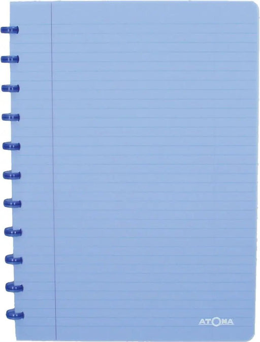 Atoma Trendy notitieboek, ft A4, 144 pagina's, gelinieerd, transparant blauw - OfficeTown