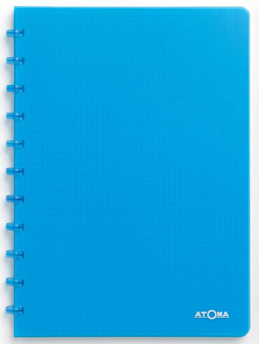 Atoma Trendy schrift, ft A4, 144 bladzijden, geruit 5 mm, transparant turkoois - OfficeTown