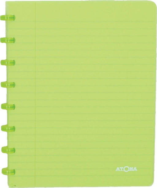 Atoma Trendy schrift, ft A5, 144 bladzijden, gelijnd, transparant groen - OfficeTown