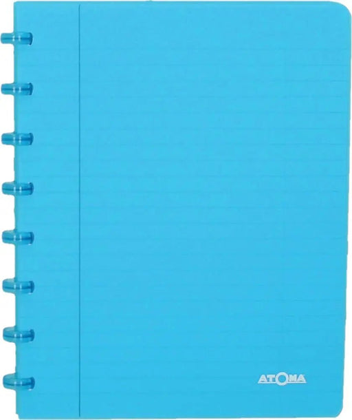 Atoma Trendy schrift, ft A5, 144 bladzijden, geruit 5 mm, transparant turkoois - OfficeTown