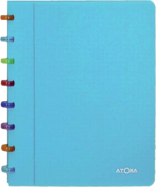 Atoma Tutti Frutti schrift, ft A5, 144 bladzijden, commercieel geruit, transparant blauw - OfficeTown
