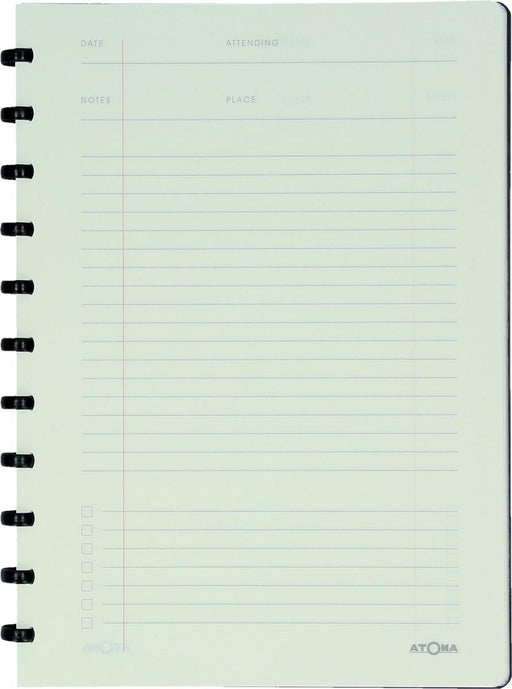 Atoma vergaderboek, formaat A4, zwart, gelinieerd - OfficeTown