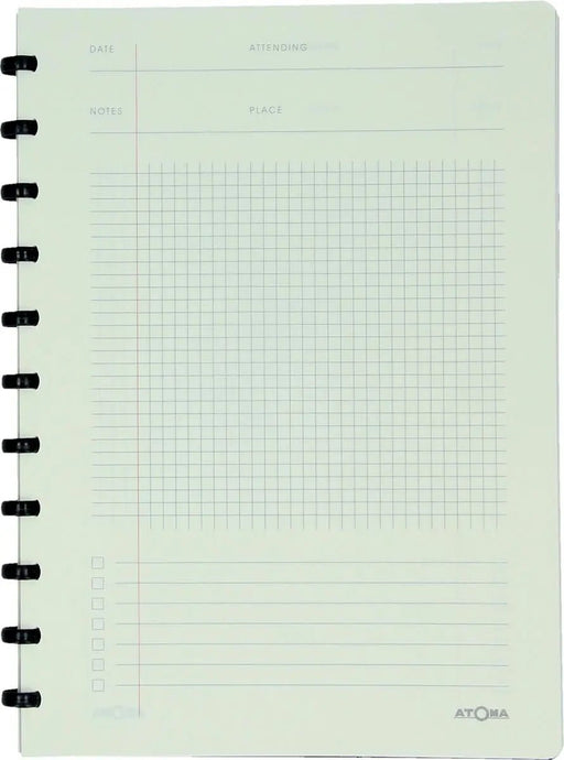 Atoma vergaderboek, ft A4, zwart, geruit 5 mm - OfficeTown