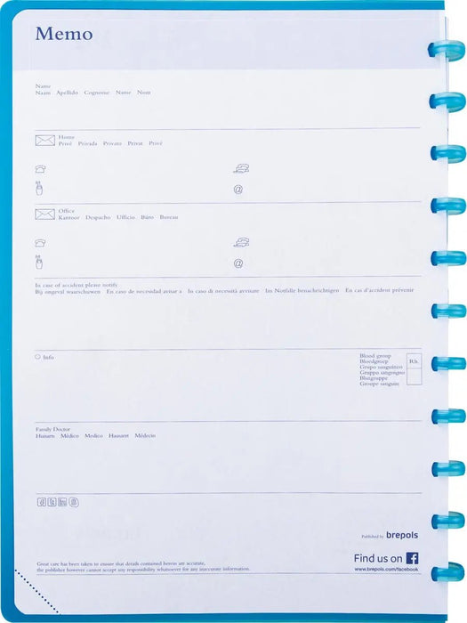 Atoma weekplanner, A4 - formaat, wit papier, 128 pagina's, 1 week op 2 pagina's, 2025 - OfficeTown