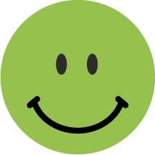 Avery beoordelingsstippen, diameter 19 mm, rol met 250 stuks, smiley, groen - OfficeTown