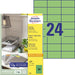 Avery gekleurde universele etiketten ft 70 x 37 mm (b x h), 2400 stuks, groen - OfficeTown