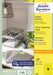 Avery gekleurde universele etiketten, geel (105 x 37 mm, 1600 stuks) met gratis Design & Print software - OfficeTown