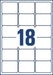 Avery J8161 - 25 adresstickers ft 63,5 x 46,6 mm (b x h), 450 stickers, wit - OfficeTown