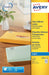 Avery J8551 - 25 mini etiketten ft 38,1 x 21,2 mm (b x h), 1.625 etiketten, transparant - OfficeTown