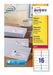 Avery L7162, Adresetiketten, Laser, Ultragrip, wit, 100 vellen, 16 per vel, 99,1 x 33,9 mm - OfficeTown