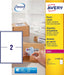 Avery L7168B - 100 BlockOut zelfklevende etiketten QuickPeel, ft 199,6 x 143,5 mm (b x h), 200 etiketten - OfficeTown