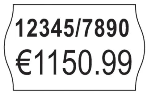 Avery PLP1626 etiketten voor prijstang permanent, ft 26 x 16 mm, 12 000 etiketten, wit - OfficeTown