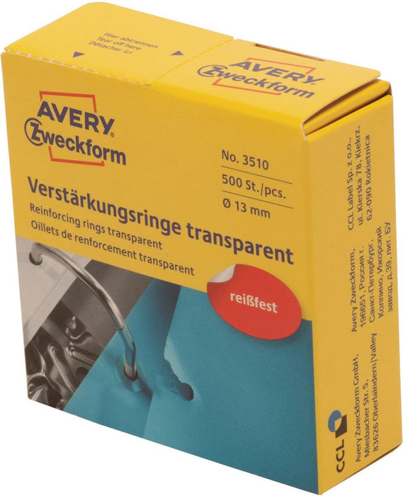 Avery Verstevigingsringen doorzichtig - OfficeTown
