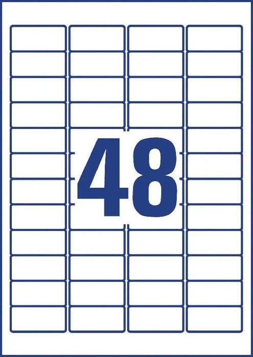 Avery verwijderbare weerbestendige etiketten Ft 45,7 x 21,2 mm (b x h), wit, doos van 960 etiketten - OfficeTown