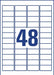 Avery verwijderbare weerbestendige etiketten Ft 45,7 x 21,2 mm (b x h), wit, doos van 960 etiketten - OfficeTown