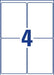 Avery verwijderbare weerbestendige etiketten Ft 99,1 x 139 mm (b x h), wit, doos van 80 etiketten - OfficeTown