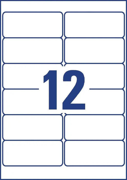 Avery verwijderbare weerbestendige etiketten Ft 99,1 x 42,3 mm (b x h), wit, doos van 240 etiketten - OfficeTown