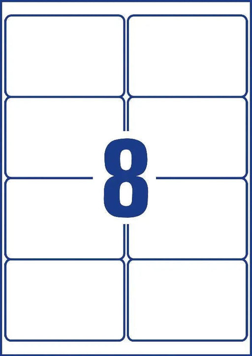 Avery verwijderbare weerbestendige etiketten Ft 99,1 x 67,7 mm (b x h), wit, doos van 160 etiketten - OfficeTown