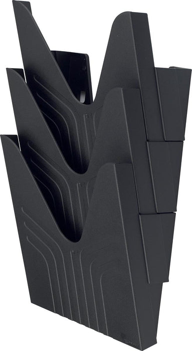 Avery wandfolderhouder, zwart, set van 3 stuks - OfficeTown