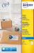 Avery witte etiketten inkjet QuickDry ft 99,1 x 139mm, 100 stuks, doos van 25 vel Met ronde hoeken - OfficeTown