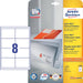 Avery Zweckform 4782, Universele etiketten, Ultragrip, wit, 25+5 vel, 8 per vel, 97 x 67,7 mm - OfficeTown