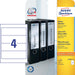 Avery Zweckform L4761 - 25 ordnerrugetiketten ft 19,2 x 6,1 cm (b x h), 100 etiketten, wit - OfficeTown