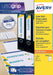 Avery Zweckform L4761 - 25 ordnerrugetiketten ft 19,2 x 6,1 cm (b x h), 100 etiketten, wit - OfficeTown