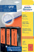 Avery Zweckform L4762 - 20 ordnerrugetiketten ft 19,2 x 3,8 cm (b x h), 140 etiketten, rood - OfficeTown