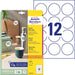 Avery Zweckform ronde etiketten, diameter 60 mm, wit, permanent klevend, 120 etiketten, 10 vellen - OfficeTown