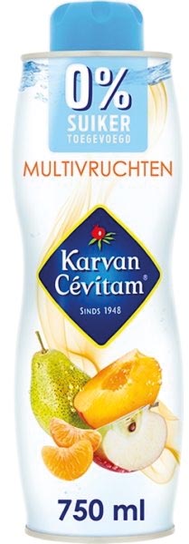 Karvan Cévitam siroop, fles van 60 cl, 0% suiker, multivruchten 6 stuks, OfficeTown