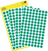 Avery Ronde etiketten diameter 8 mm, groen, 416 stuks 10 stuks, OfficeTown