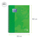 Oxford School Classic Europeanbook spiraalblok, ft A4+, 160 bladzijden, geruit 5 mm, groen 5 stuks, OfficeTown