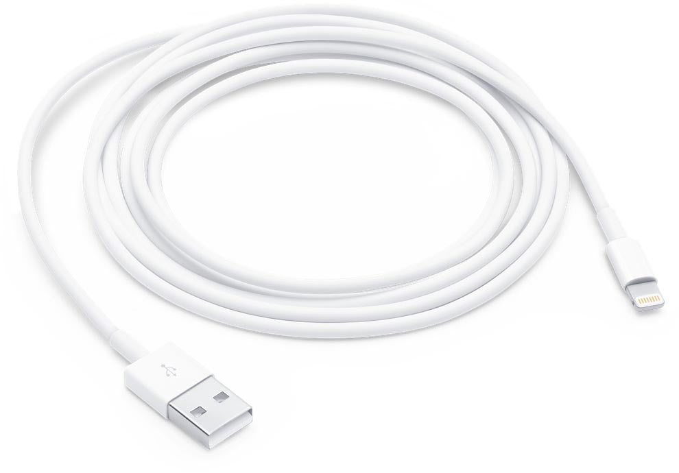 Apple kabel, Lightning (8-pin) naar USB-A, 2 m, wit