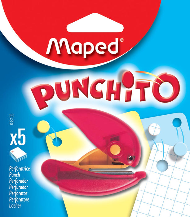 Maped perforator Punchito in blister met assorti kleuren