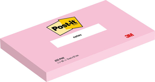 Post-it Notes, 100 vel, ft 76 x 127 mm, roze (flamingo pink) 6 stuks, OfficeTown