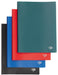 Pergamy showalbum, voor ft A4, met 20 transparante tassen, in geassorteerde kleuren 10 stuks, OfficeTown