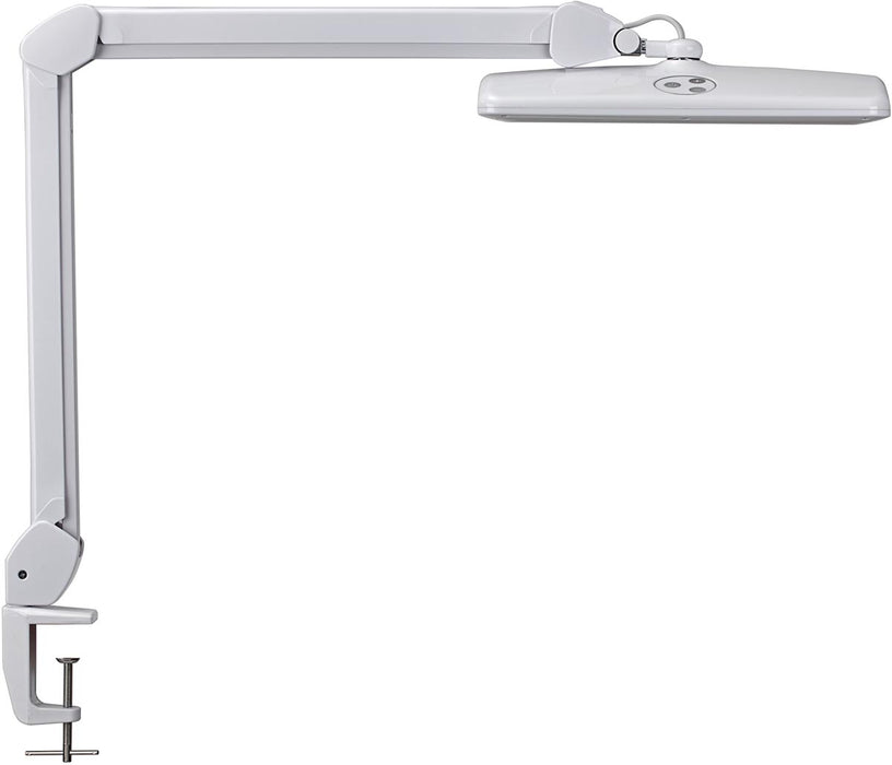 MAUL bureaulamp LED Intro, met tafelklem, dimbaar, wit