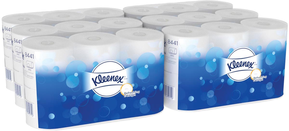 Kleenex toiletpapier, 2-laags, 600 vel per rol, pak van 6 rollen