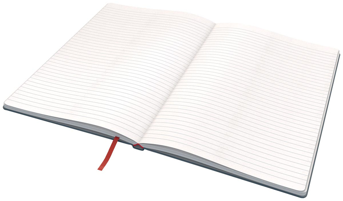 Leitz Cosy notitieboek met harde kaft, voor ft B5, gelijnd, grijs 5 stuks, OfficeTown
