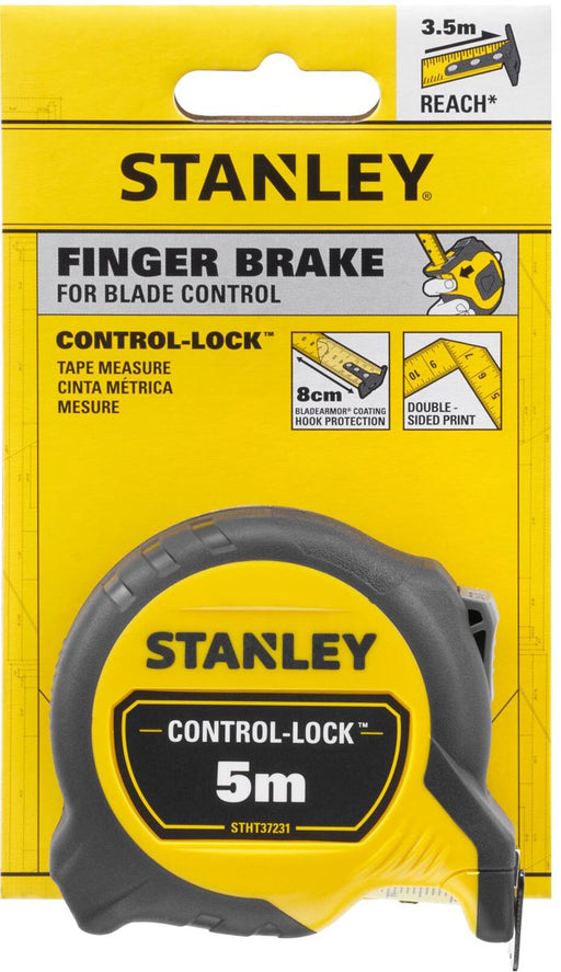 Stanley rolmeter Control-Lock 5 m x 25 mm 4 stuks, OfficeTown