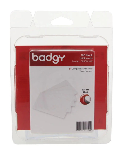 Badgy 100 witte kaarten van 0,76 mm dik, voor Badgy100 of Badgy200 - OfficeTown