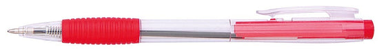 Balpen 0,5 mm, rood 50 stuks met intrekbare schrijfbreedte van 0,5 mm - OfficeTown