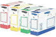 Bankiersdoos basis archiefdoos heavy duty, ft 9,5 x 24,5 x 33 cm, geassorteerde kleuren, verpakking van 8 stuks - OfficeTown
