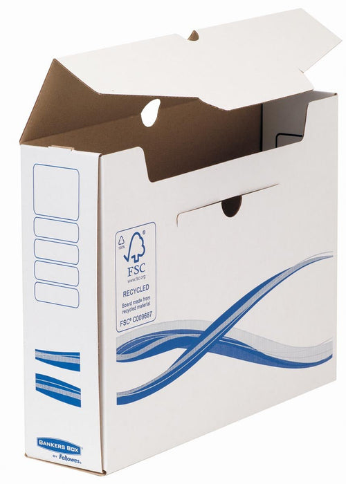 Bankiersdoos Basis, overdracht archiefdoos, formaat A4+, rug van 8 cm, 25 stuks - OfficeTown