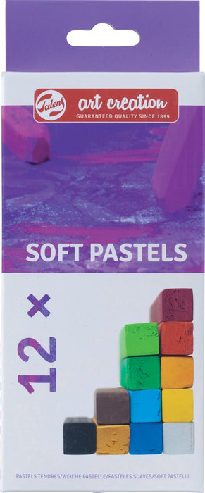 Talens Art Creation softpastels, set van 12 stuks in diverse kleuren