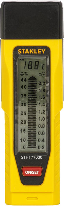 Stanley vochtmeter met vervangbare meetpinnen en LCD scherm