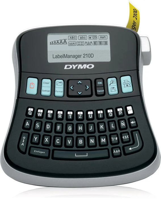 Dymo labelmaker LabelManager 210D+, azerty toetsenbord met eenvoudige navigatie