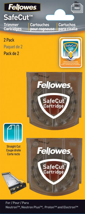 Fellowes SafeCut snijmessen met 2 cartridges