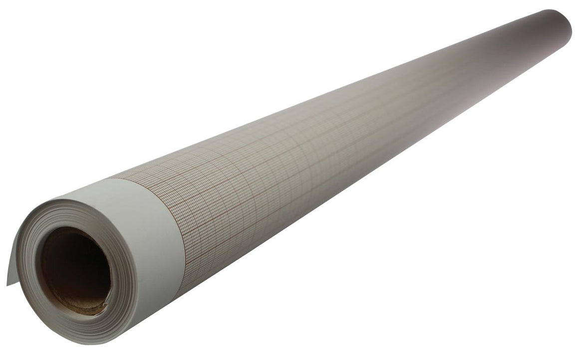 Millimeterpapier 100 g/m², 75 cm x 10 m, rol met bruine liniatuur